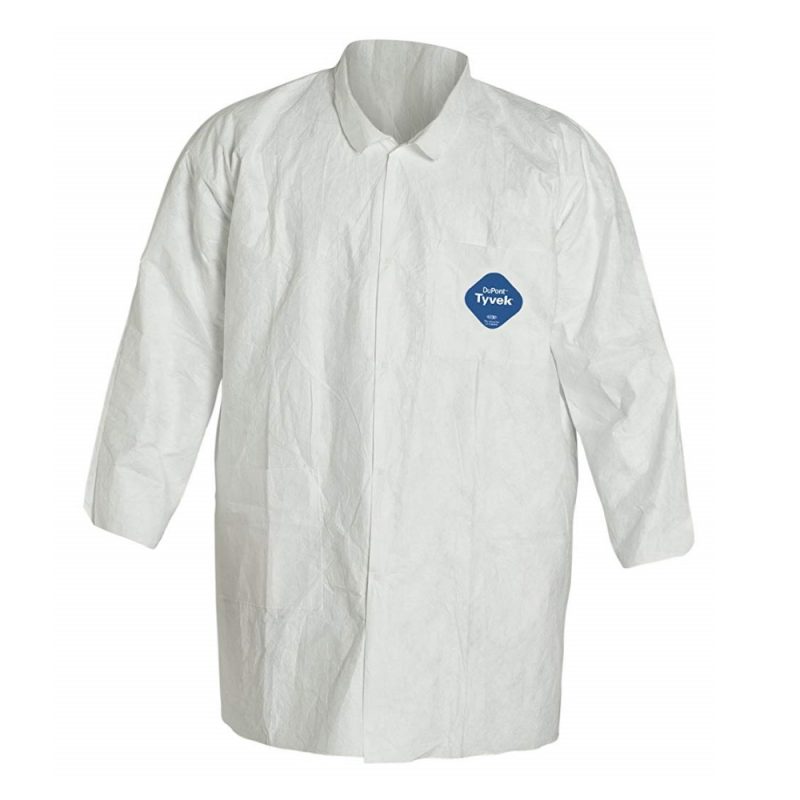 TYVEK SNAP CLOSURE LAB COAT