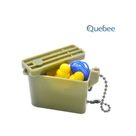 Quebee EC-2018 Reusable Earplugs corded and uncorded With Carrying case